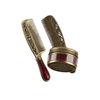 Pettine e pomata per capelli